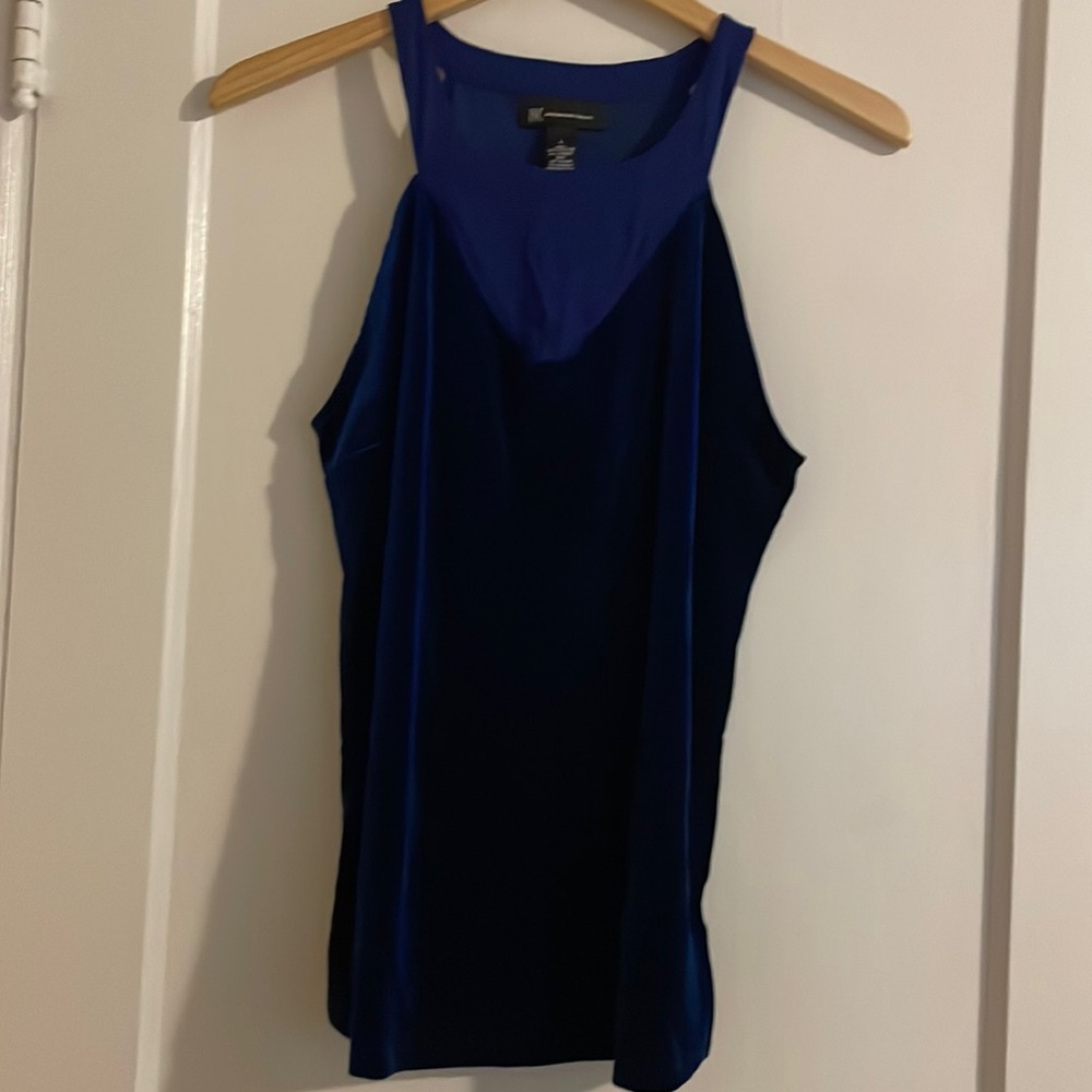 INC Sleeveless Velveteen Top